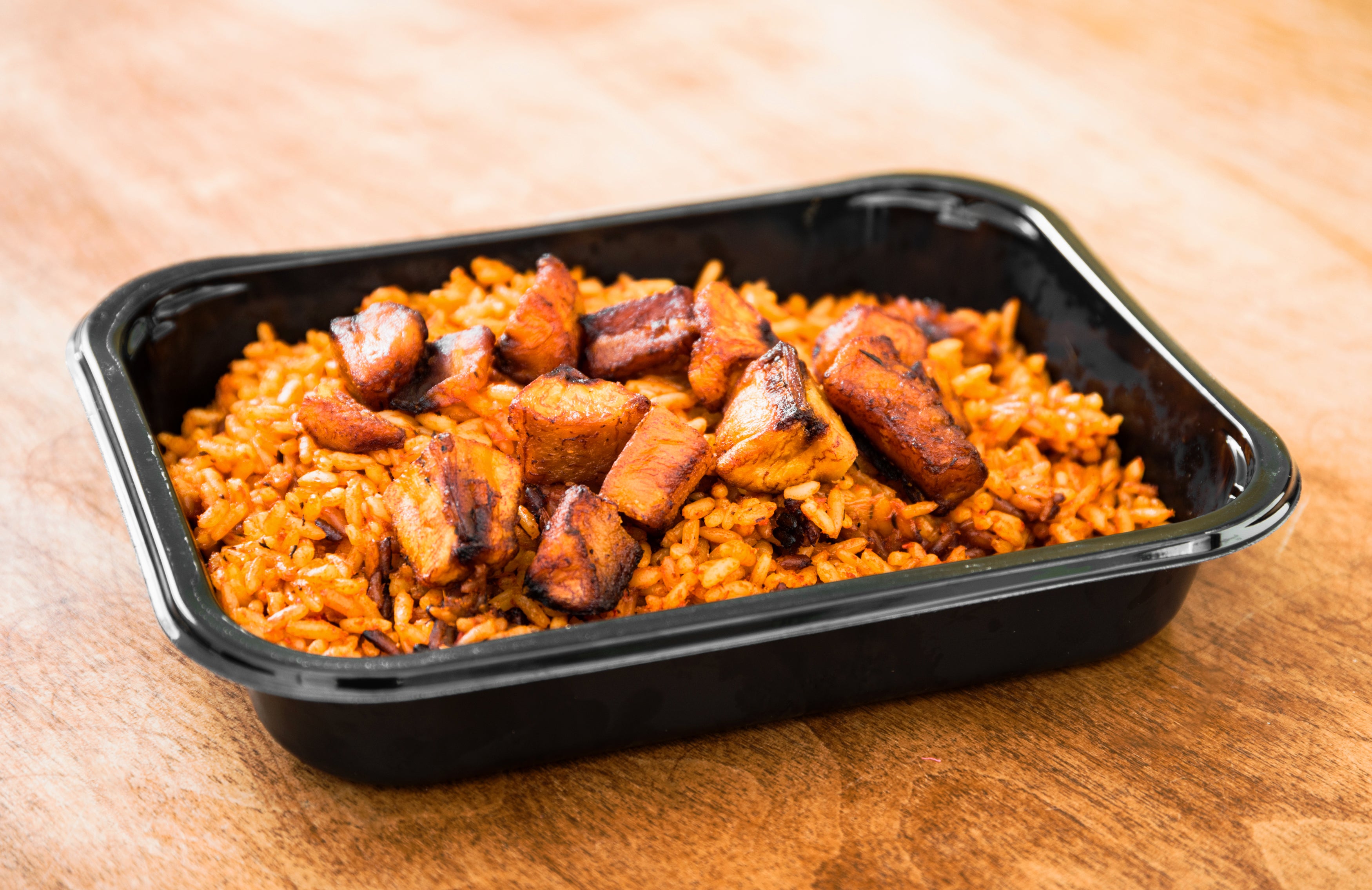 Smoky Party Jollof with Sweet Dodo